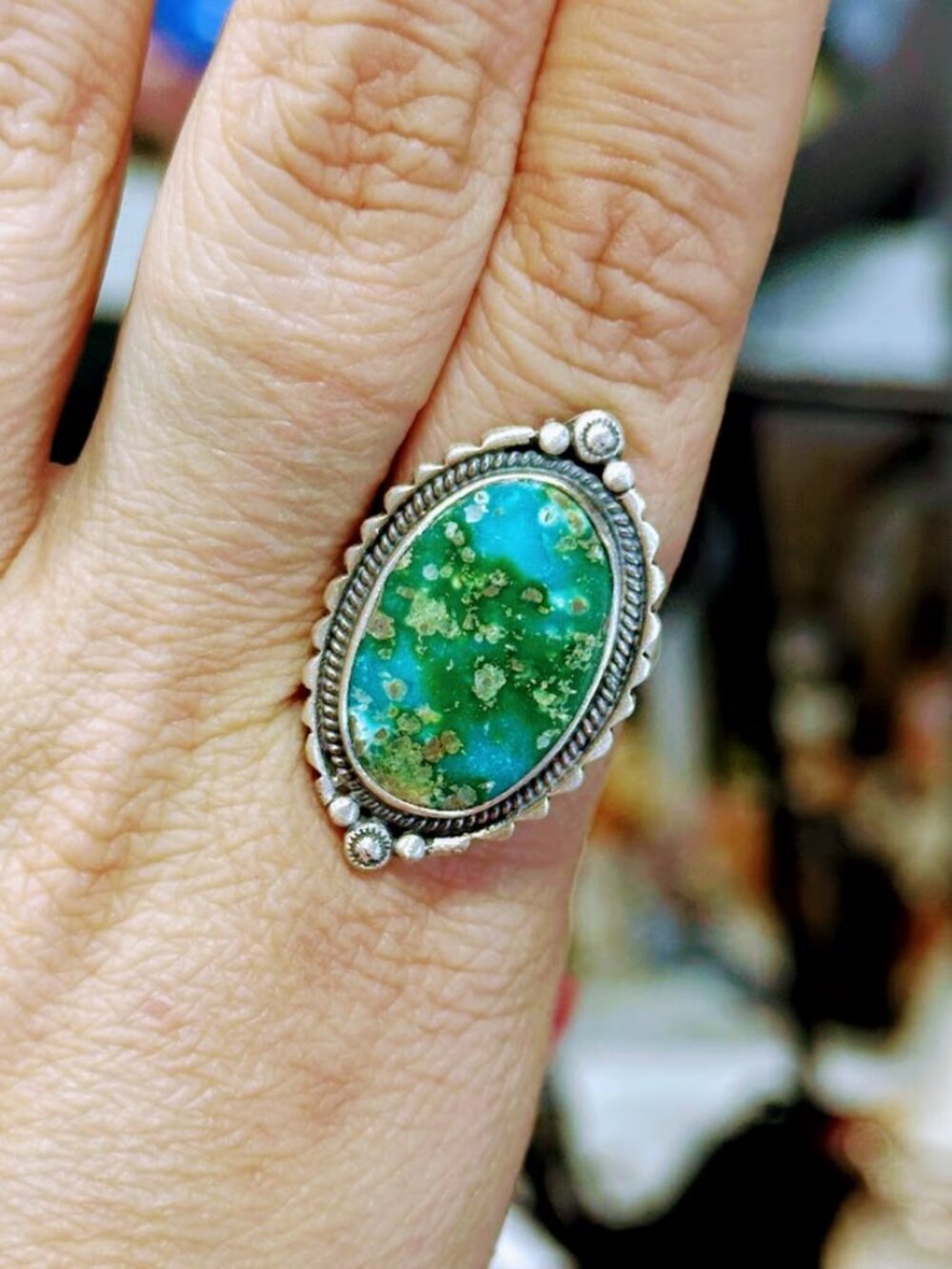 Brand New Sonoran Gold Turquoise .925 Sterling Silver Bypass Ring